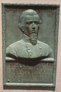 Major William W. Martin, bronze relief portrait