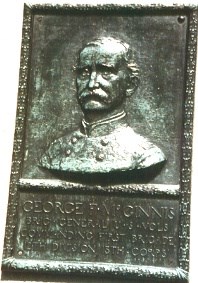 Brig. Gen. George F. McGinnis, bronze relief portrait