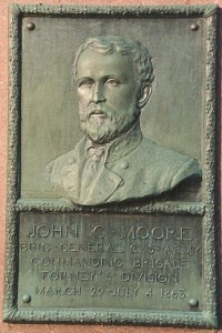 Brig. Gen. John C. Moore, bronze relief portrait