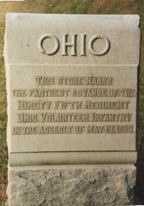95th Ohio Infantry 19 May 1863 Assault Marker
