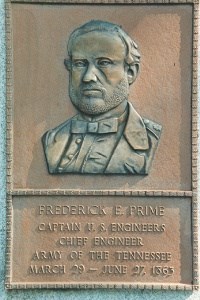 Capt. Frederick Prime, bronze relief portrait