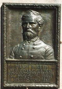 Brig. Gen. Hugh T. Reid, bronze relief portrait