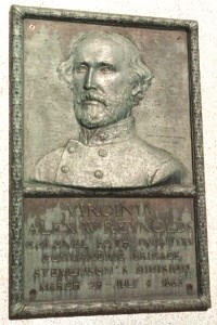 Col. Alexander W. Reynolds, bronze relief portrait