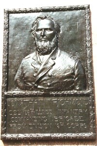 Col. Johnathan Richmond, bronze relief portrait