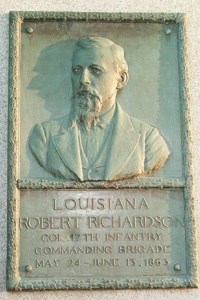Col. Robert Richardson, bronze relief portrait