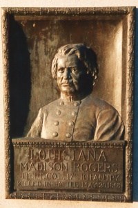 Lt. Col. Madison Rogers, bronze relief portrait