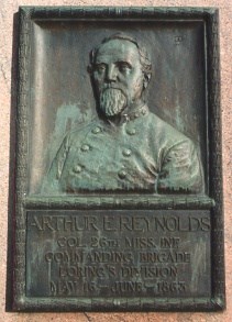 Col. A. E. Reynolds, bronze relief portrait
