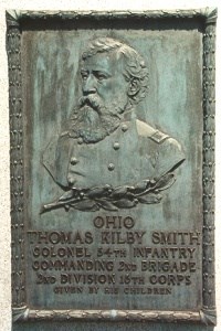Col. Thomas Kilby Smith, bronze relief portrait