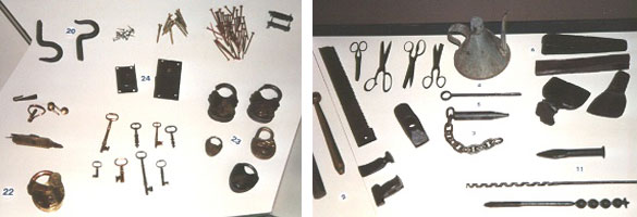 USS Cairo Recovered Tools