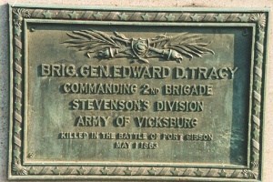 Brig. Gen. Edward D. Tracy, bronze tablet
