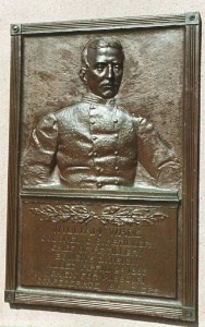 Col. William Wade, bronze relief portrait