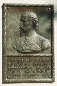 1st Lt. James H. Wilson, bronze relief portrait