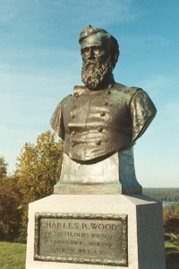 Col. Charles R. Woods, bronze bust