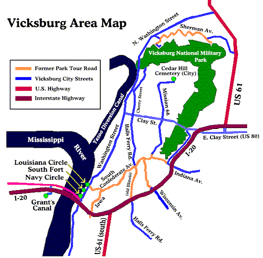 Vicksburg City Map