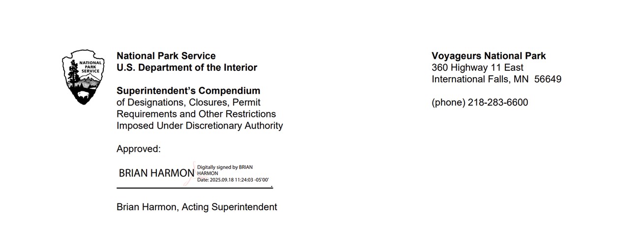 Signature page of the compendium.