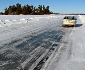 Rainy Lake Ice Road