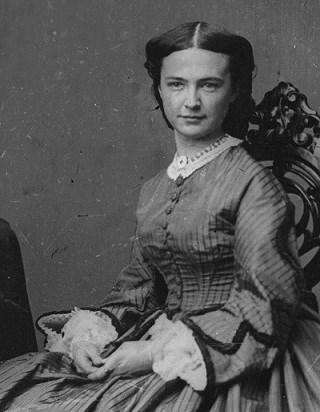 Elizabeth Bacon Custer, from 1860's photograph