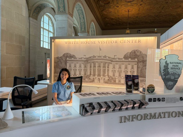 Volunteer at the White House Visitor Center Information Desk