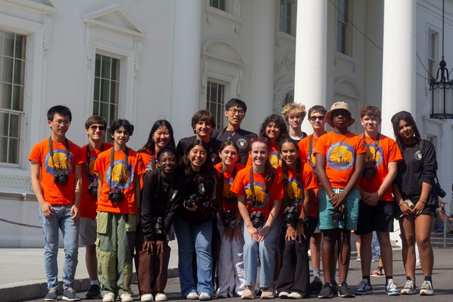 Youth outside of the White House