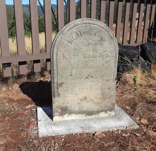 Gravestone of Kate Camden