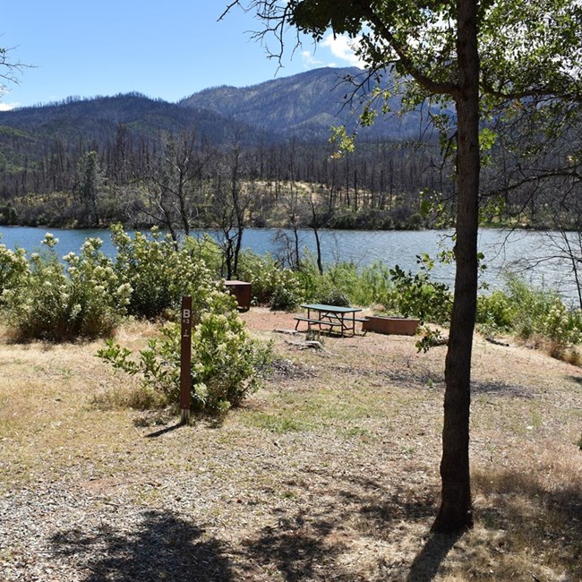 A reopened campsite at Oak Bottom Tent Campground. NPS Photo