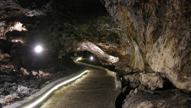 lava tube cave interior
