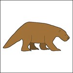 drawing of a Ground Sloth