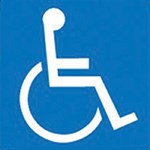 Wheelchair handicap symbol