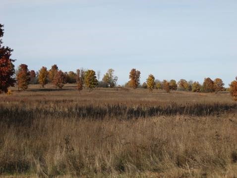 View of Bloody Hill from Guibor's Battery.