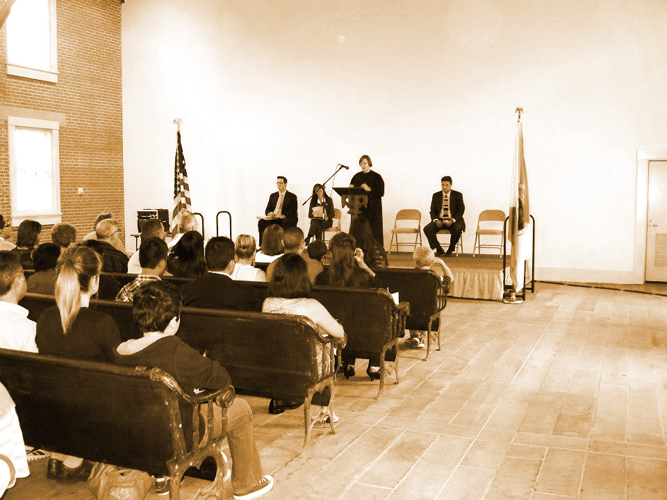 A Naturalization Ceremony held at the Wesleyan Chapel