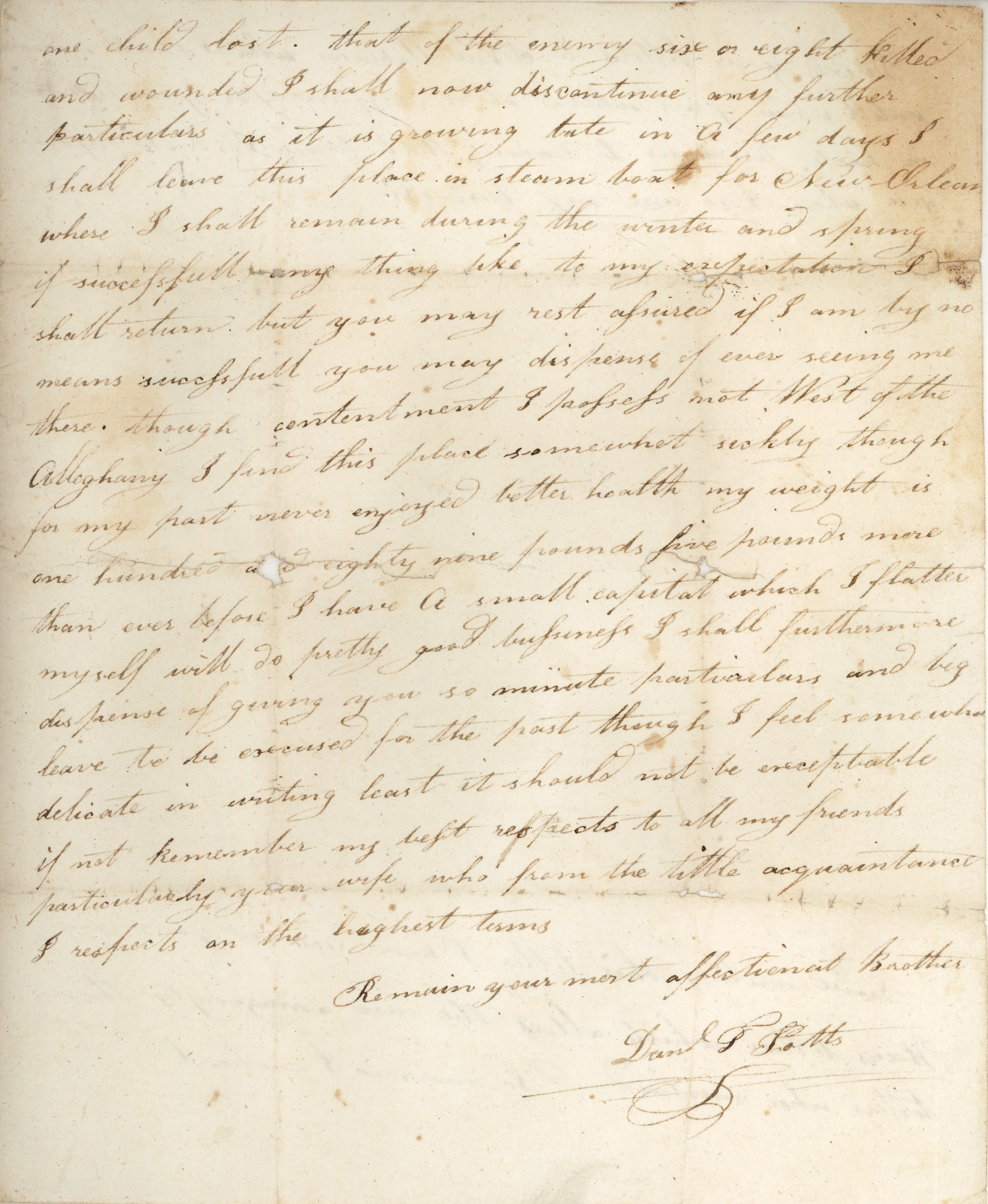 Potts letter, 1827, p. 3
