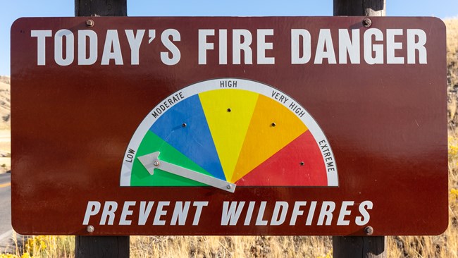 Chart showing the current fire danger to be low.
