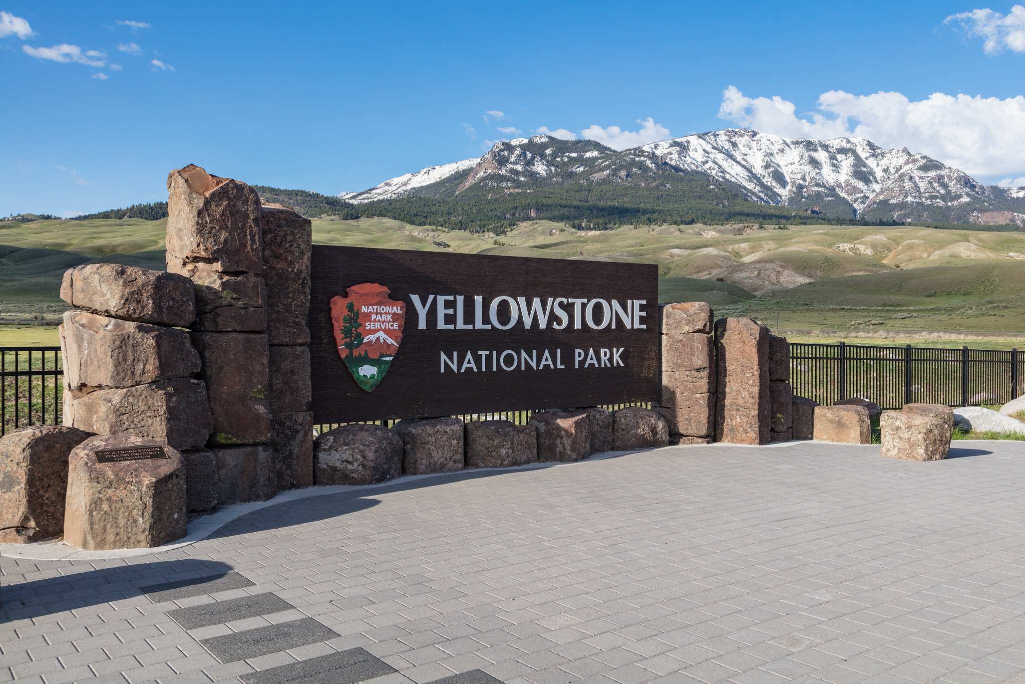 North entrance sign