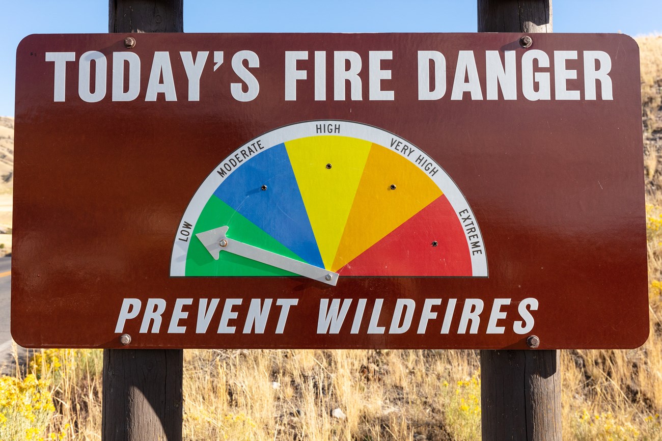 fire danger sign