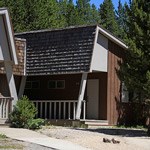 A view of a cabin at Canyon Lodge