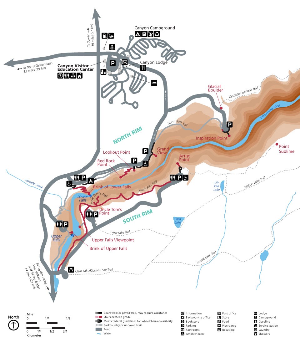 Accessibility in the Canyon Area - Yellowstone National Park (U.S ...