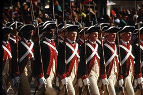 Coomander-in-Chiefs Guard during Yorktown Day parade.