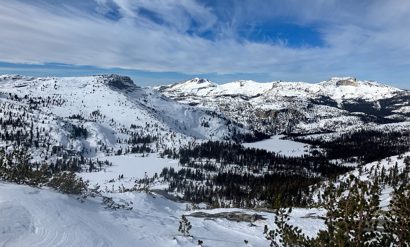 Cathedral Lakes on January 2, 2025.
