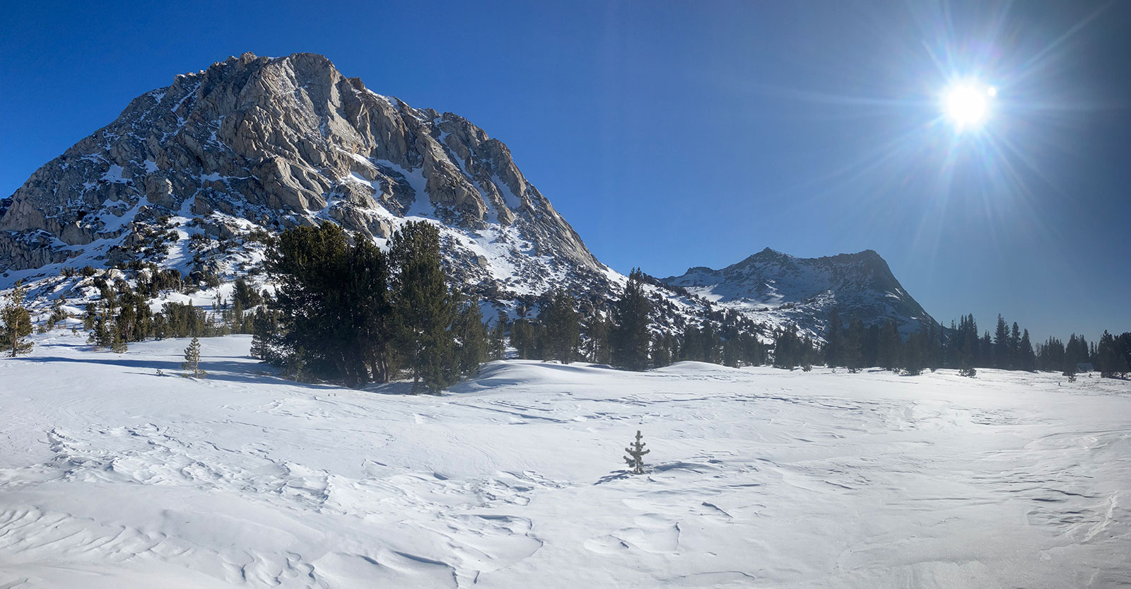 Fletcher and Vogelsang Peaks on January 29, 2025.