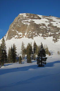 Lembert Dome, partially snow covered