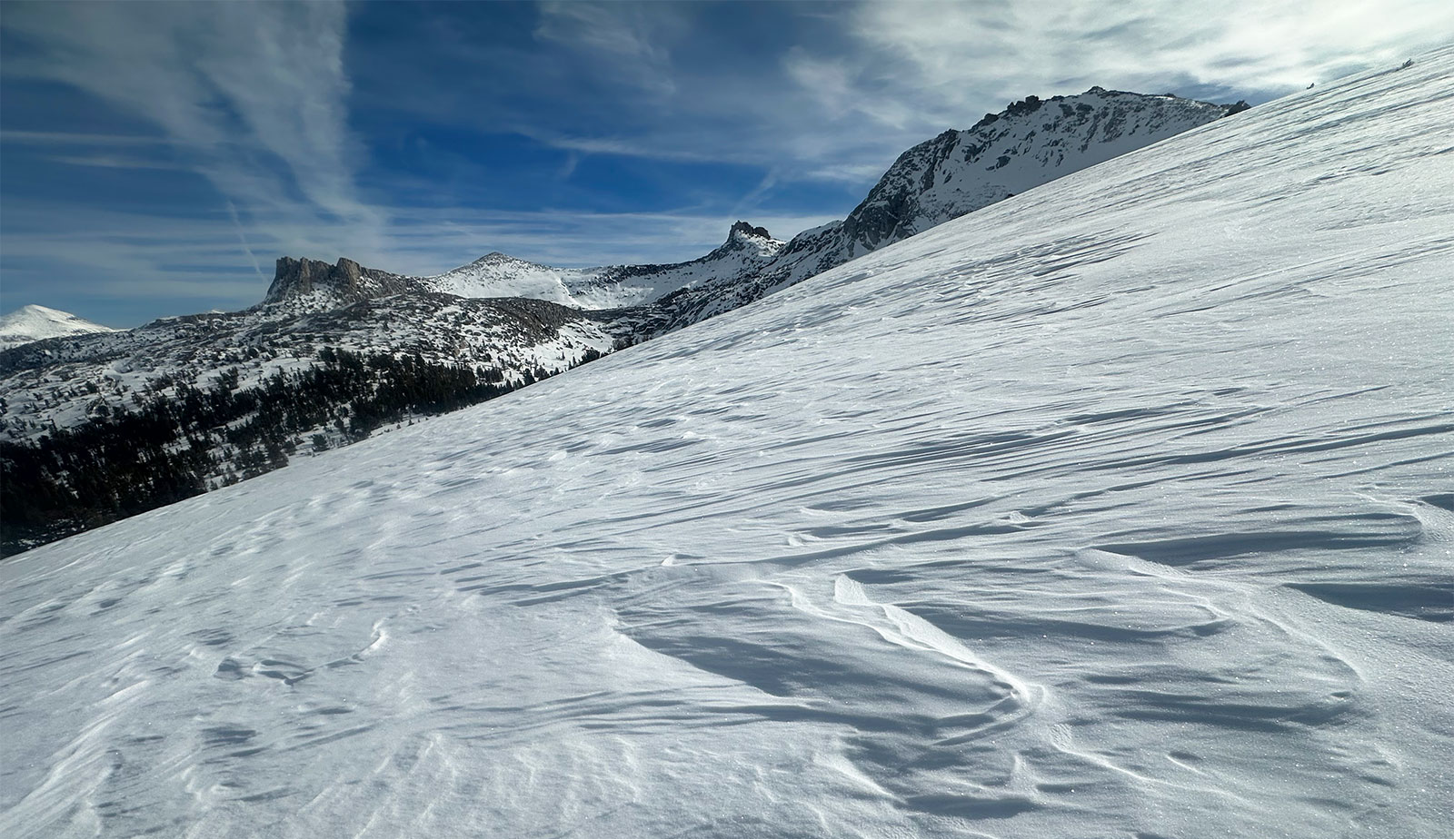 Looking towards Budd Creek on January 2, 2025.