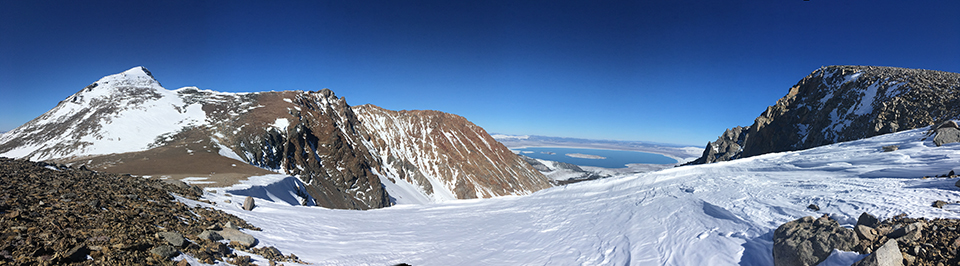 Mt. Dana and Mono Lake views on February 6, 2021.