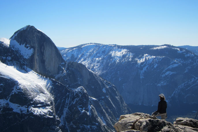 View of Half Dome from Mount Watkins