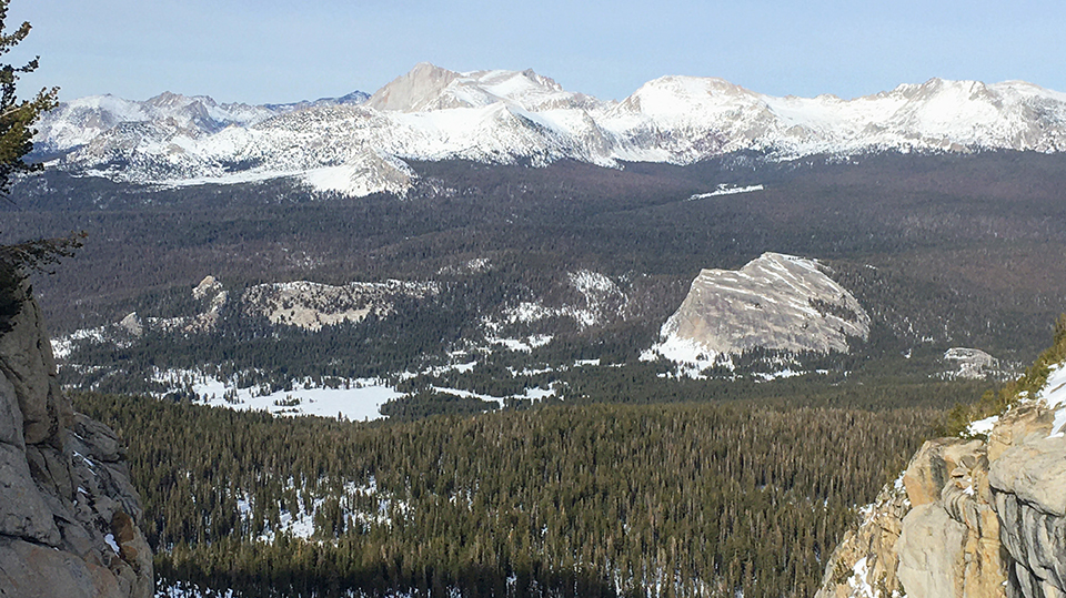 Tuolumne Meadows, Mt. Conness, and Lembert Dome on January 11, 2021