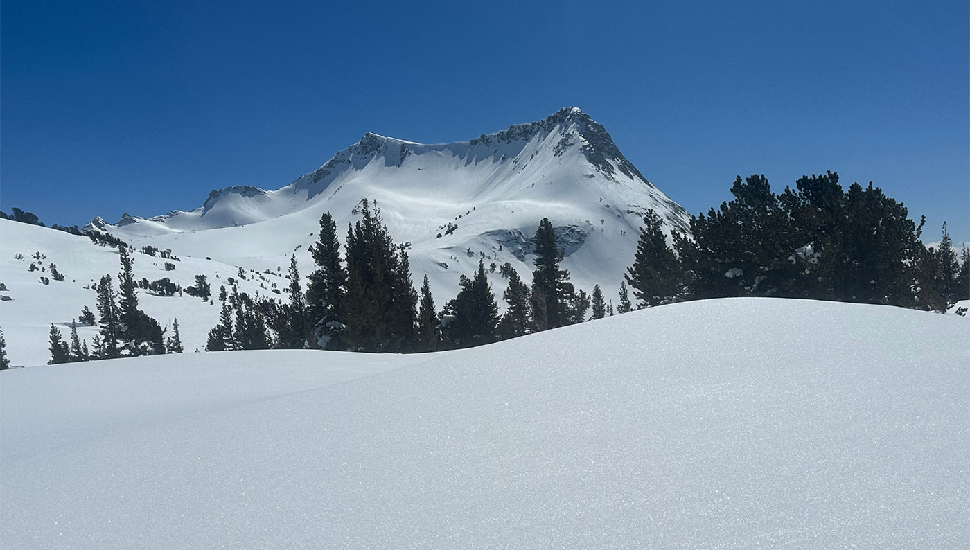 Vogelsang Peak on March 25, 2023.