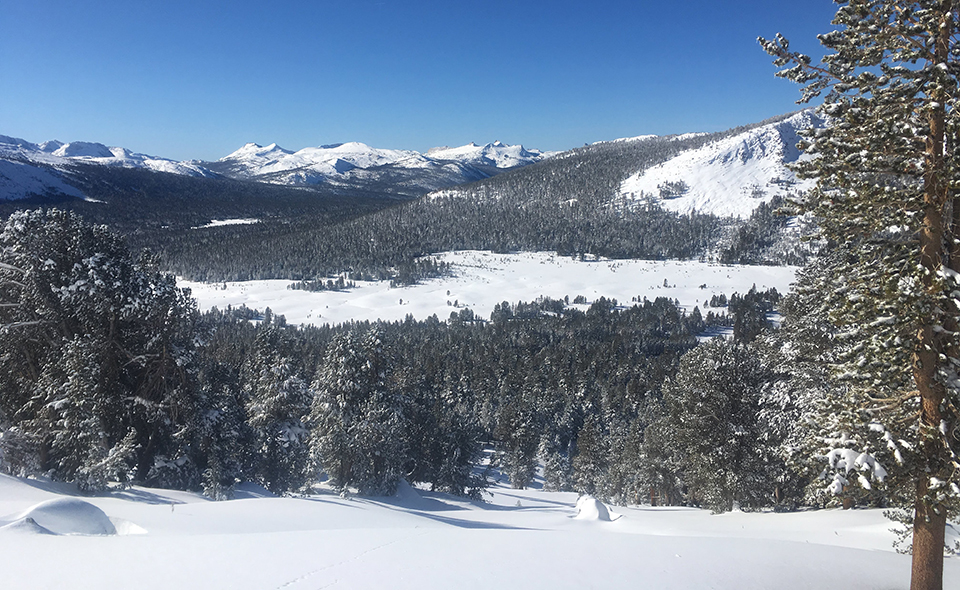 Clear skies and Dana Meadows on December 15, 2019