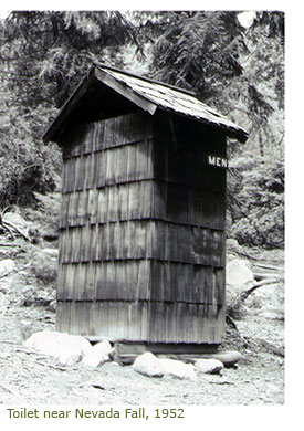 Toilet near Nevada Fall, 1952