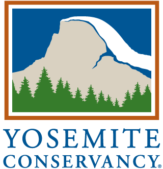 Yosemite Conservancy logo with a drawing of Half Dome