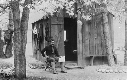 Gabriel Sovulewski at Camp A.E. Wood in 1896