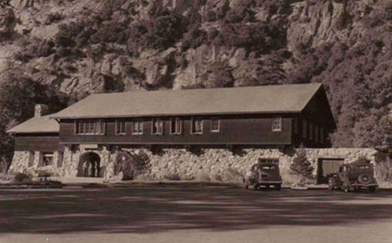 Historic photo of Yosemite Museum after its completion